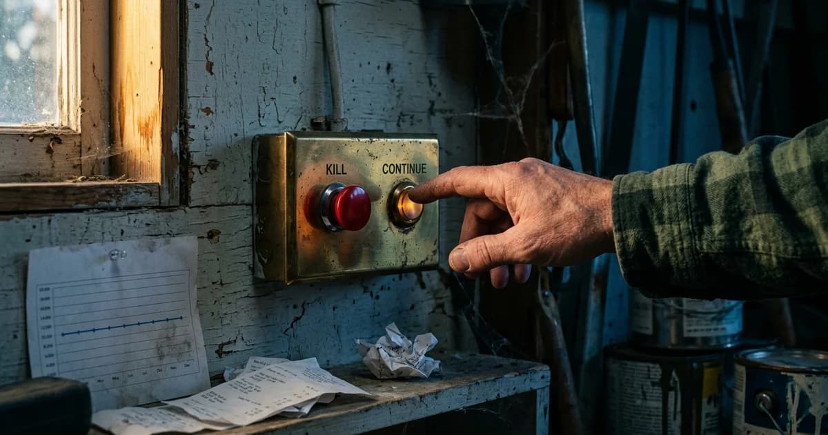 Waarom stoppen slechter voelt dan doorgaan
