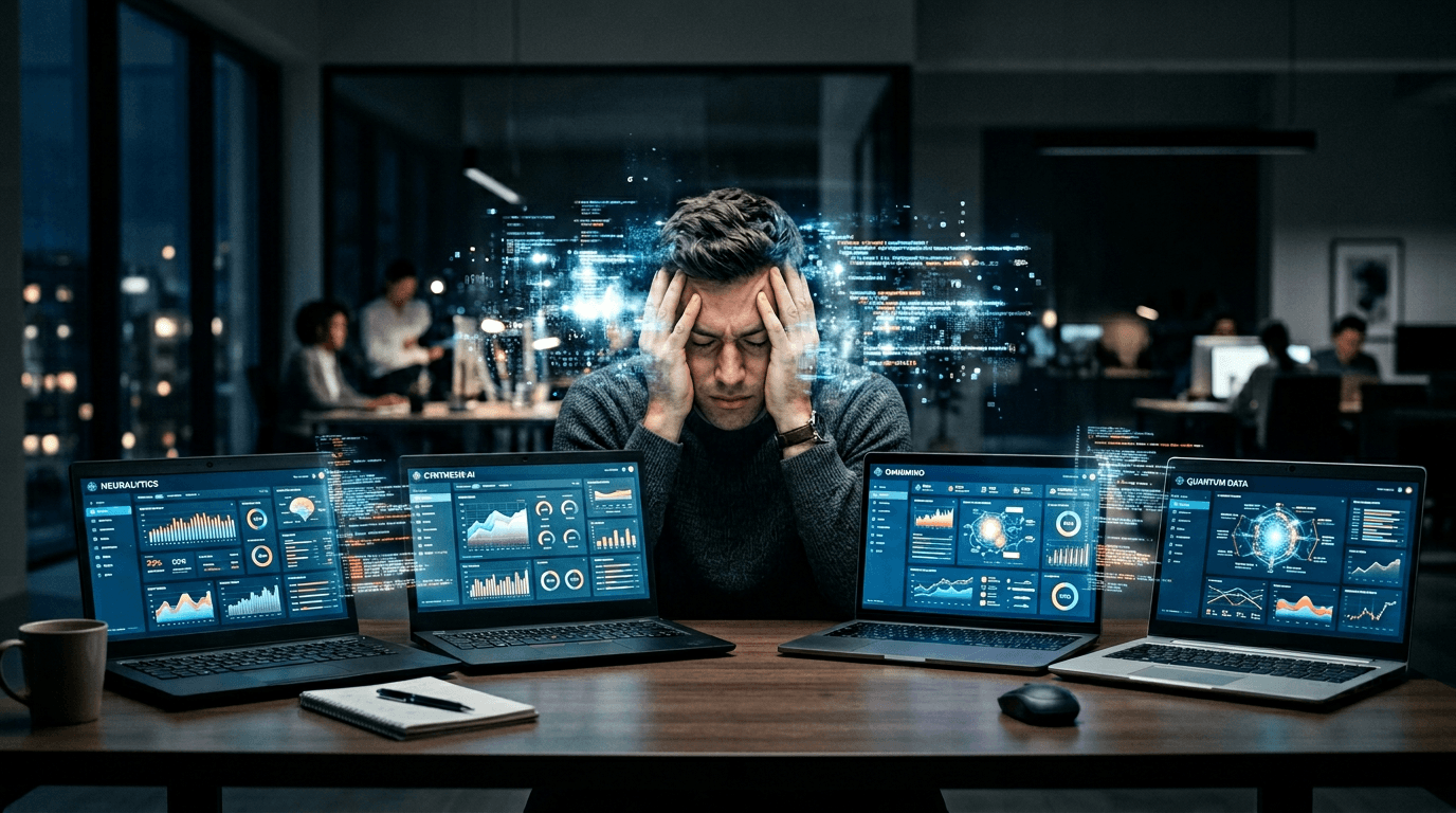 Ab dem vierten KI-Tool kippt der Produktivitätseffekt