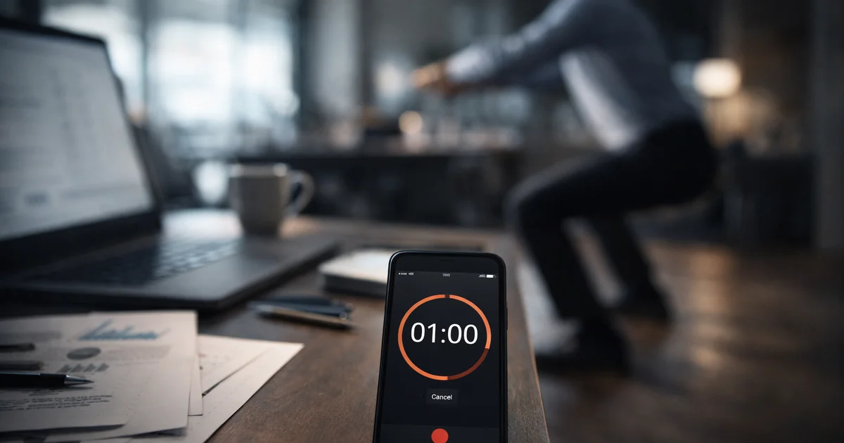 Bewegungssnacks: 60 Sekunden schlagen die Stunde im Studio