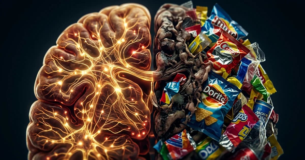 O ultraprocessado não só engorda: ele remodela o cérebro